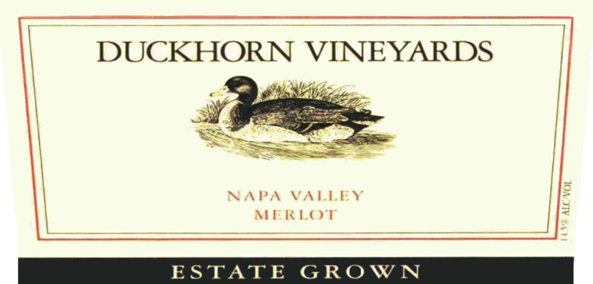 Duckhorn Estate Grown Merlot 2013 Front Label