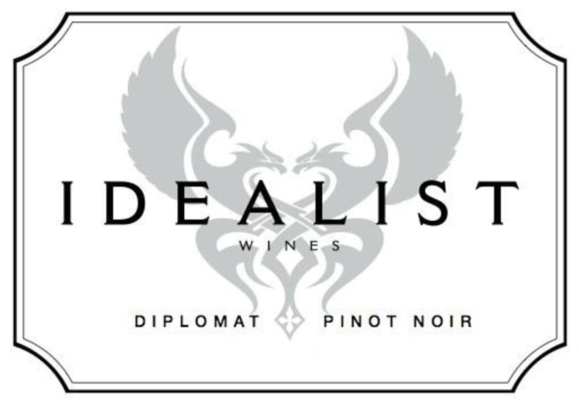 The Idealist Diplomat Pinot Noir 2013 Front Label