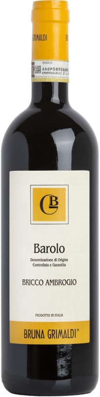 Bruna Grimaldi Barolo Bricco Ambrogio 2013 Front Bottle Shot