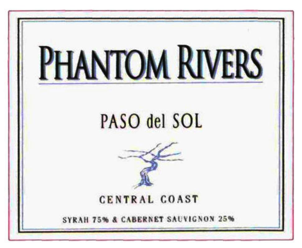 Phantom Rivers Wine Paso del Sol 2006 Front Label