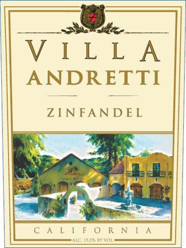 Andretti Villa Andretti Zinfandel 2015 Front Label