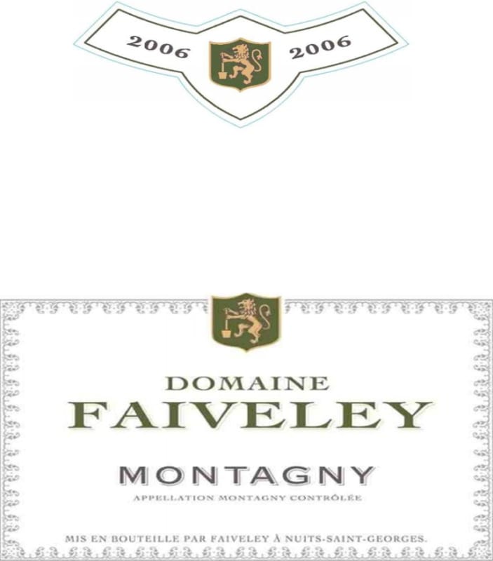 Faiveley Montagny Blanc 2006 Front Label