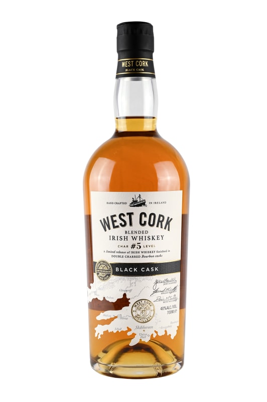 West Cork Black Cask Irish Whiskey Front Bottle Shot