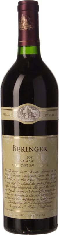 Beringer Private Reserve Cabernet Sauvignon 2001 | Wine.com