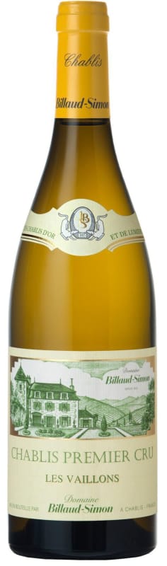 Billaud-Simon Chablis Les Vaillons Premier Cru 2018 Front Bottle Shot