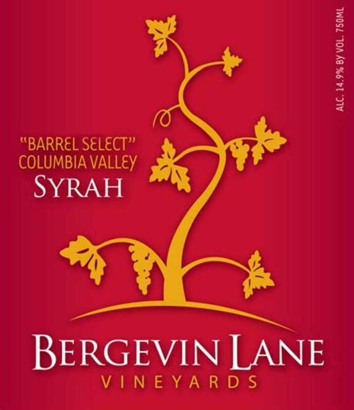 Bergevin Lane Barrel Select Reserve Syrah 2007 Front Label