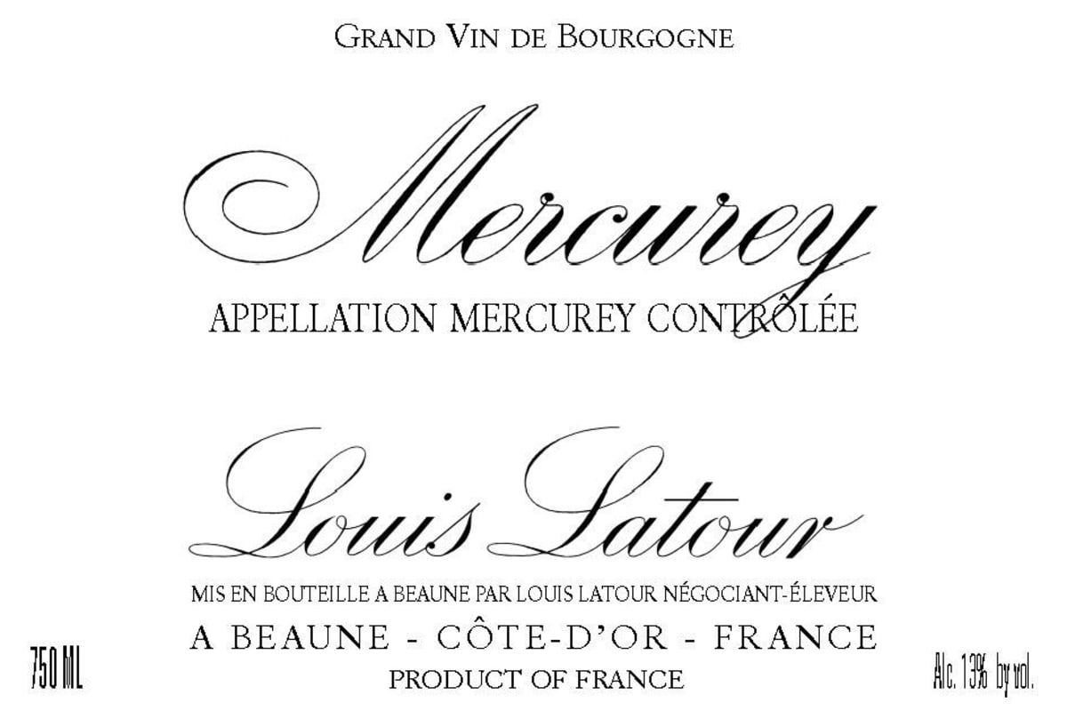 * Mercurey 2015 Front Label