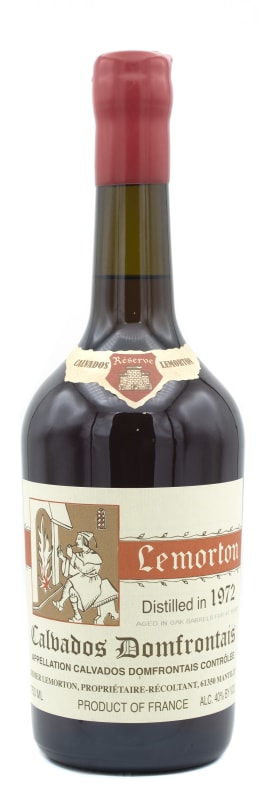 Lemorton Calvados 1972 Front Bottle Shot