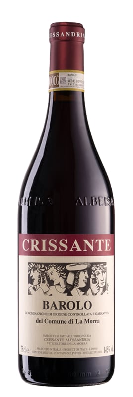 Crissante Alessandria Barolo del Comune di la Morra 2017 Front Bottle Shot
