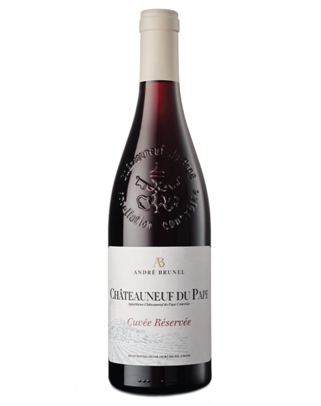 Andre Brunel Chateauneuf-du-Pape Cuvee Reservee 2022 Front Bottle Shot