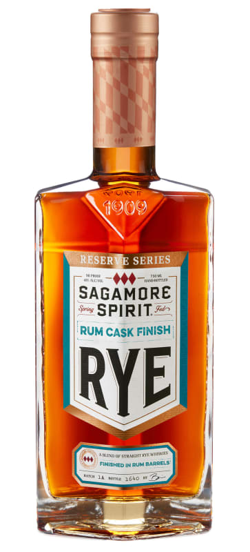 Sagamore Reserve Series Rum Cask Finish Rye Whiskey Front Bottle Shot