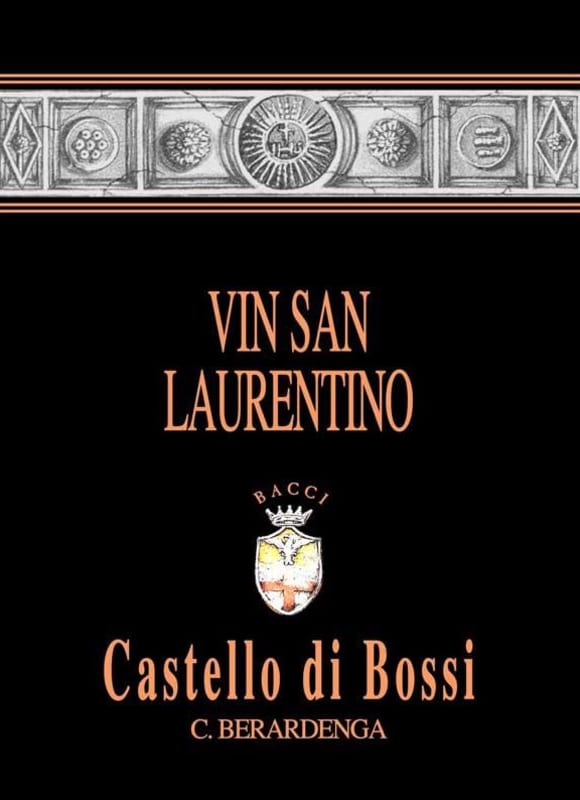 Castello di Bossi Vin San Laurentino 1999 Front Label