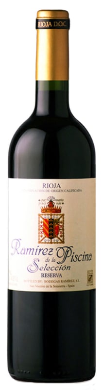Bodegas Ramirez de la Piscina Seleccion Reserva 2013 Front Bottle Shot