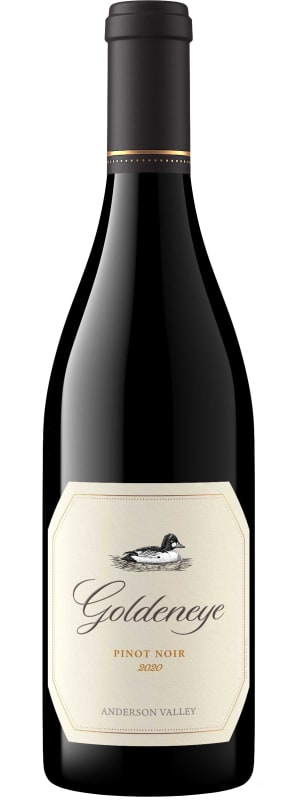 Goldeneye Anderson Valley Pinot Noir 2020 Front Bottle Shot