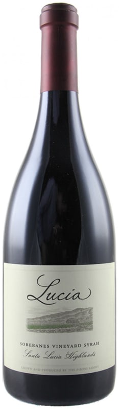Lucia Vineyards Soberanes Vineyard Syrah 2017 Front Bottle Shot