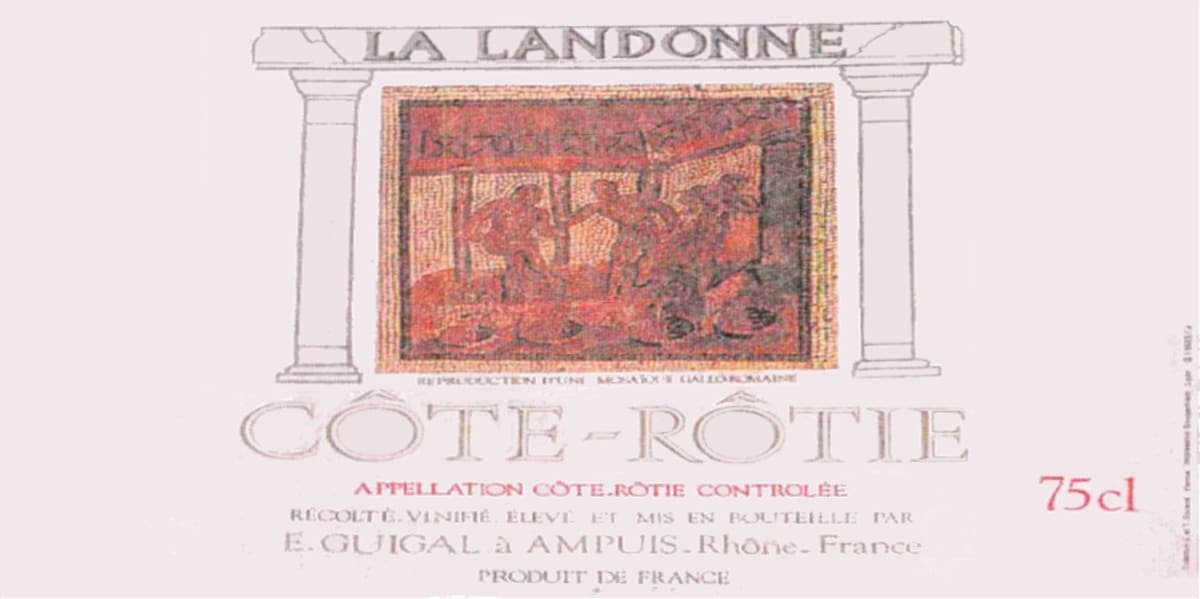E. Guigal Cote-Rotie La Landonne 1987 Front Label