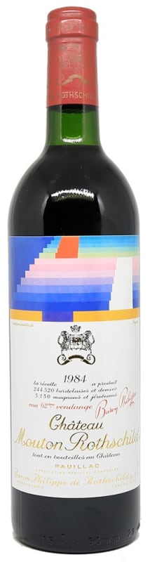 Chateau Mouton Rothschild 1984 Front Bottle Shot