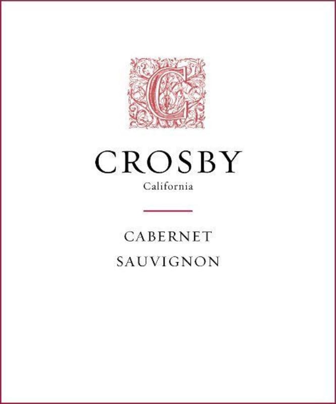 Crosby Cabernet Sauvignon 2012 Front Label