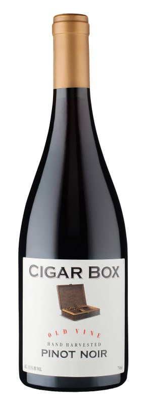 Cigar Box Old Vine Pinot Noir 2017 Front Bottle Shot
