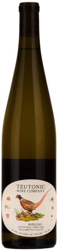 Teutonic David Hill Vineyard Riesling 2015 Front Bottle Shot