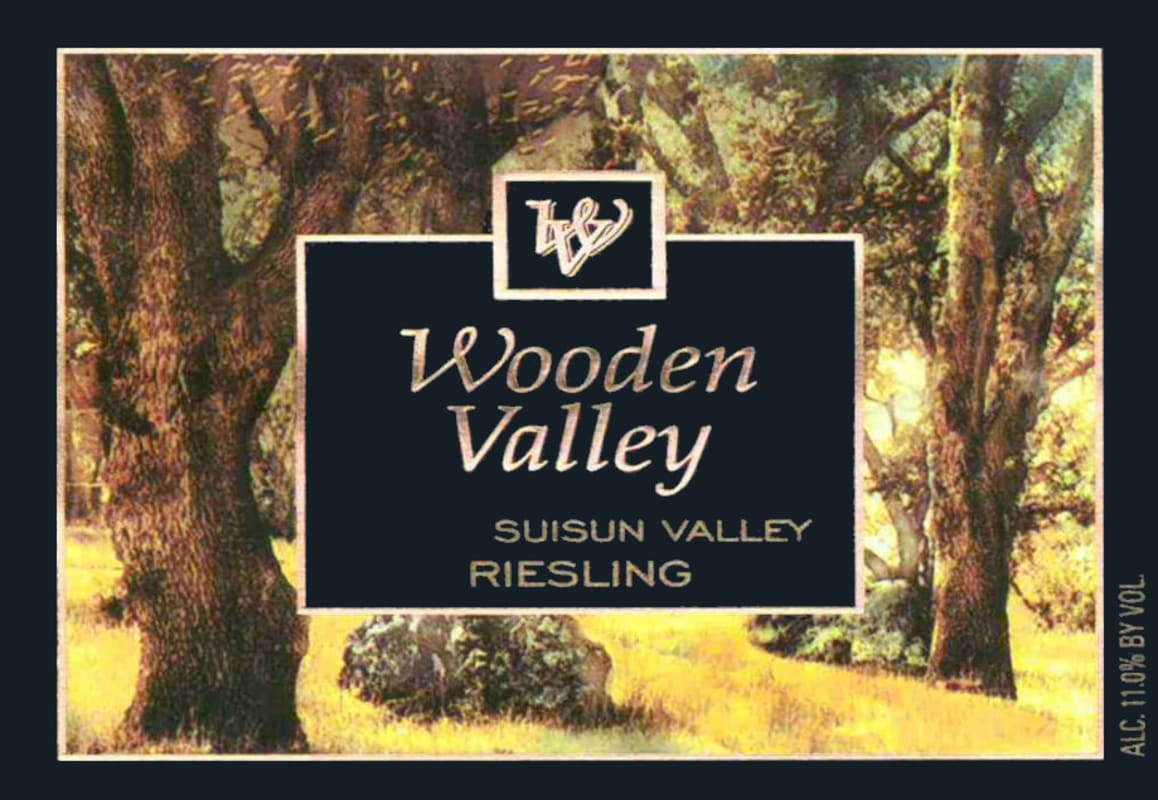 Wooden Valley Winery Riesling 2017 Front Label