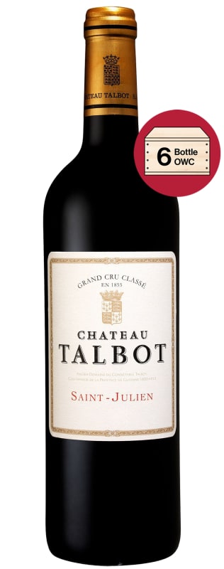 Chateau Talbot 6-Pack 2022 in Wood Case (OWC Futures Pre-Sale) 2022 Front Bottle Shot