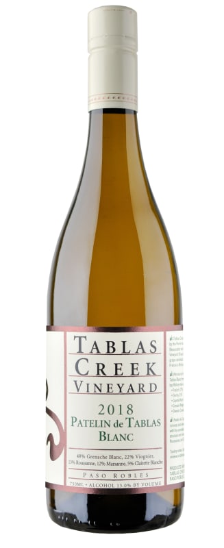 Tablas Creek Patelin de Tablas Blanc 2018 Front Bottle Shot