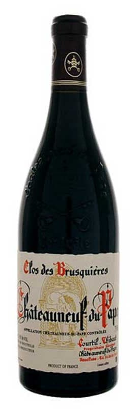Clos des Brusquieres Chateauneuf-du-Pape 2015 Front Bottle Shot