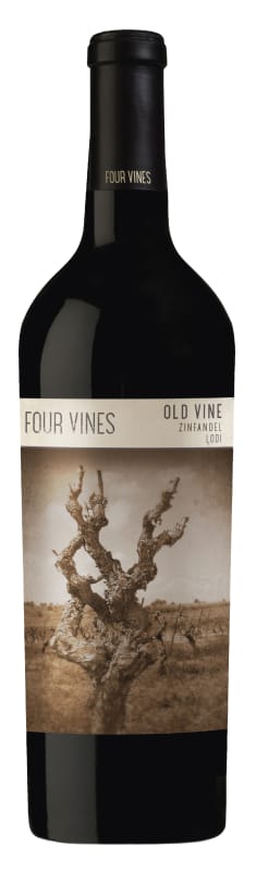 Four Vines Old Vine Zinfandel 2021 Front Bottle Shot