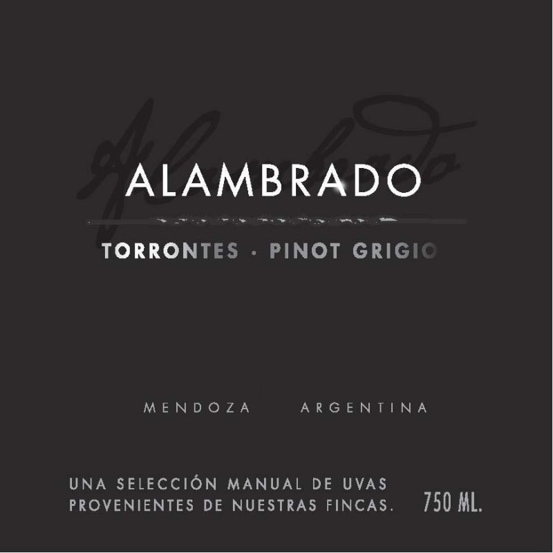 Santa Julia Alambrado Torrontes Pinot Grigio 2014 Front Label