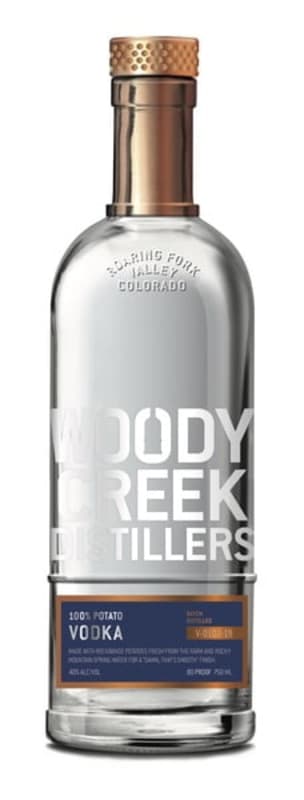 Woody Creek Distillers Potato Vodka Front Bottle Shot