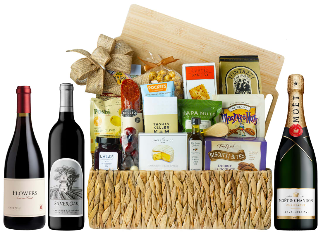 Grand Reserve Gourmet Wine Gift Basket Gift Product Image