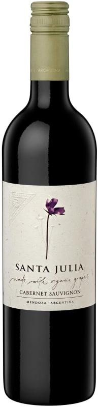 Santa Julia Organic Cabernet Sauvignon 2016 Front Bottle Shot