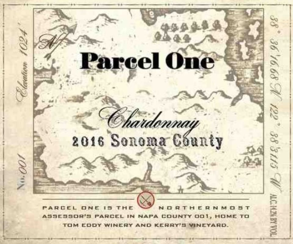 Tom Eddy Parcel One Sonoma County Chardonnay 2016 Front Label