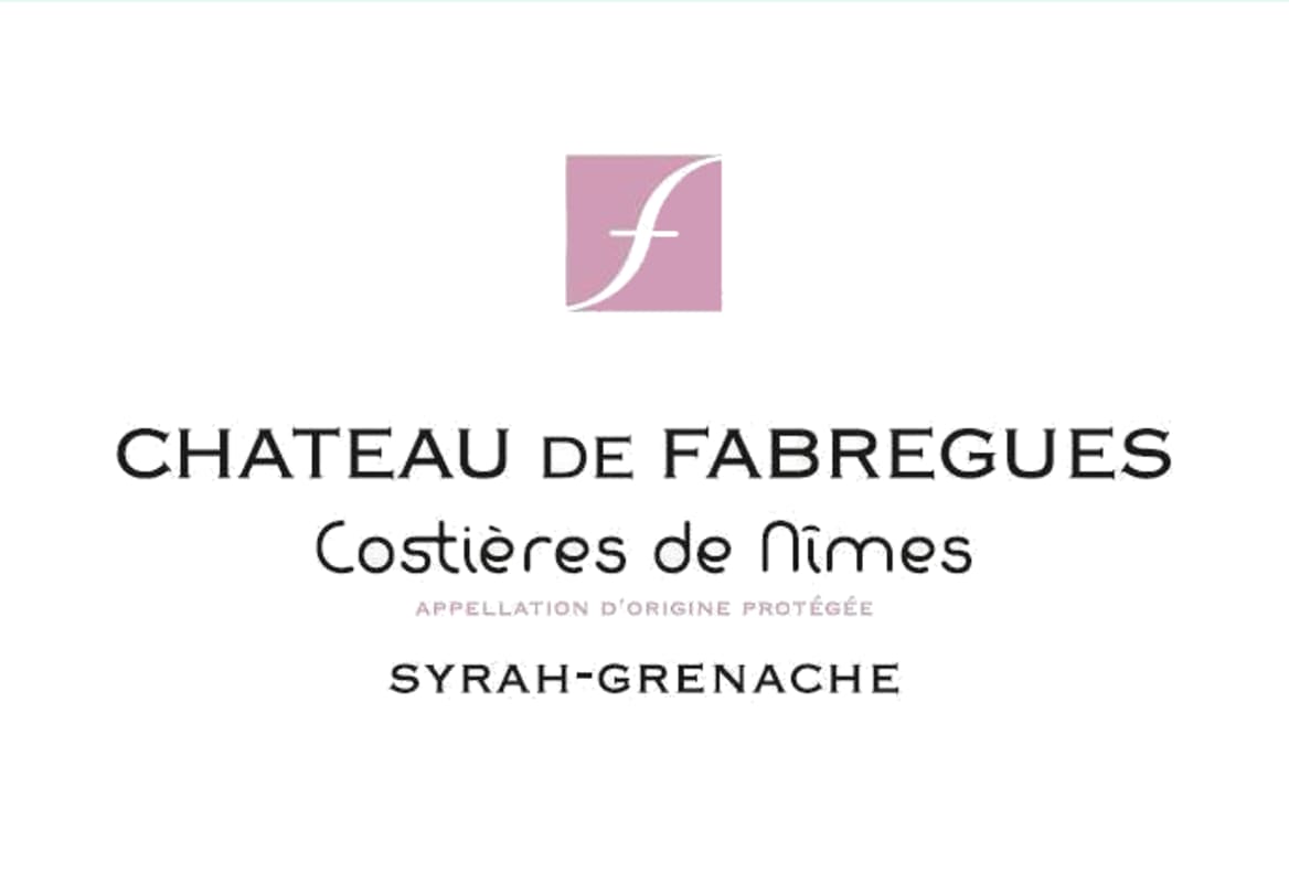 Chateau de Fabregues Costieres de Nimes Syrah-Grenache 2016 Front Label