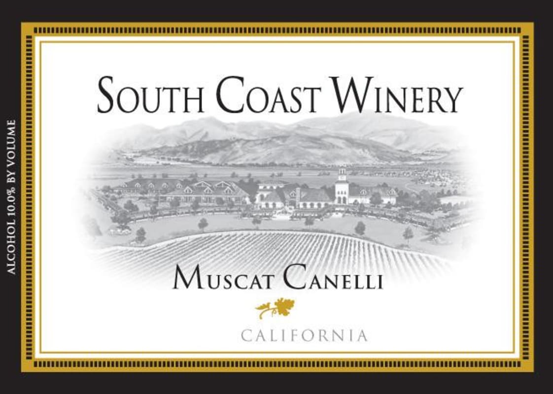 South Coast Winery Canelli Muscat 2011 Front Label