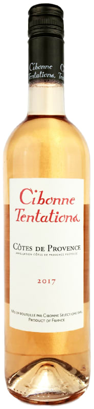 Clos Cibonne Cotes de Provence Tentations Rose 2017 Front Bottle Shot
