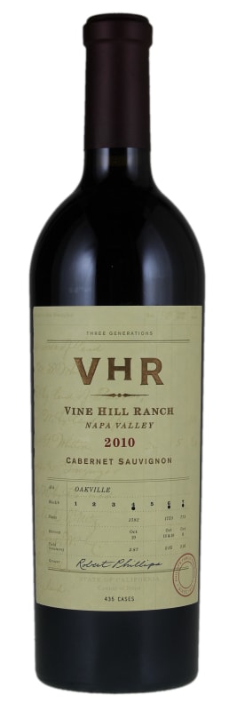 Vine Hill Ranch VHR Cabernet Sauvignon 2010 Front Bottle Shot