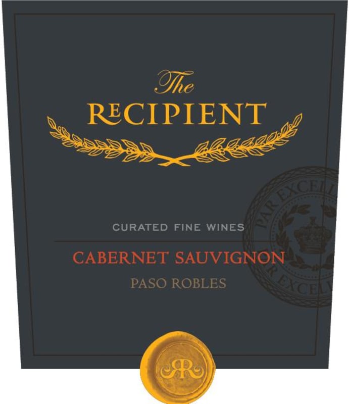 The Recipient Paso Robles Cabernet Sauvignon 2016 Front Label