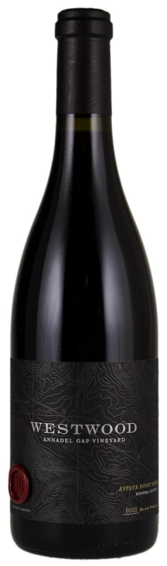 Westwood Winery Annadel Gap Vineyard Estate Pinot Noir 2015 Front Bottle Shot