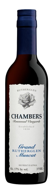 Chambers Rosewood Rutherglen Grand Muscat (375ML half-bottle) Front Bottle Shot
