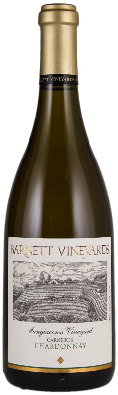 Barnett Vineyards Sangiacomo Vineyard Chardonnay 2019 Front Bottle Shot