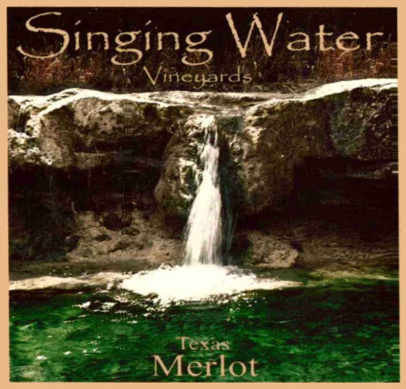 Singing Water Vineyards Merlot 2010 Front Label