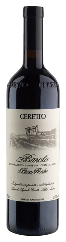 Ceretto Barolo Bricco Rocche 2021 Front Bottle Shot