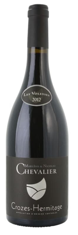 Cave Chevalier Les Voleyses Crozes Hermitage Rouge 2012 Front Bottle Shot