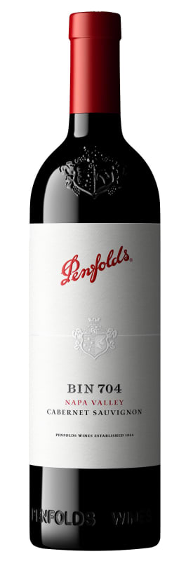 Penfolds Bin 704 Napa Valley Cabernet Sauvignon 2023 Front Bottle Shot