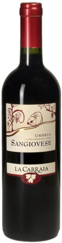 La Carraia Umbria Sangiovese 2014 Front Bottle Shot