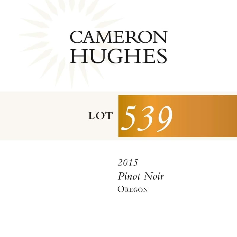 Cameron Hughes Lot 539 Pinot Noir 2015 Front Label