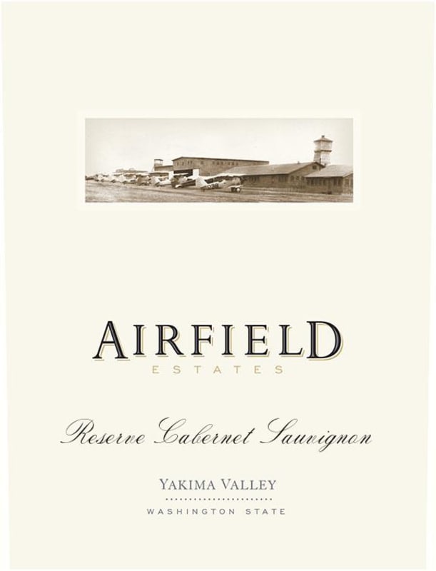 Airfield Estate Reserve Cabernet Sauvignon 2015 Front Label