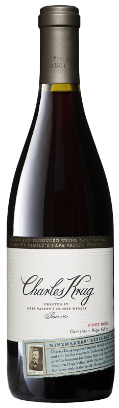 Charles Krug Carneros Pinot Noir 2017 Front Bottle Shot
